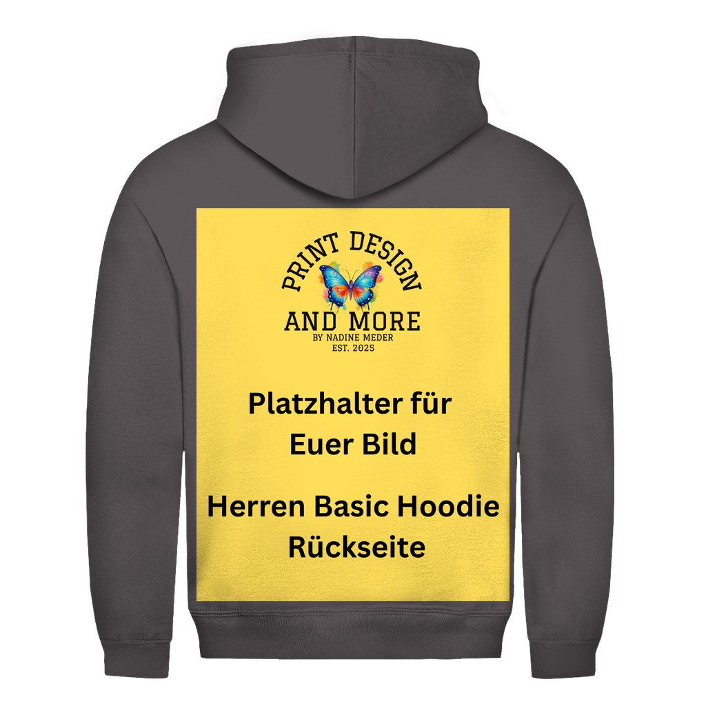 Herren Basic Hoodie Rückseite DTF