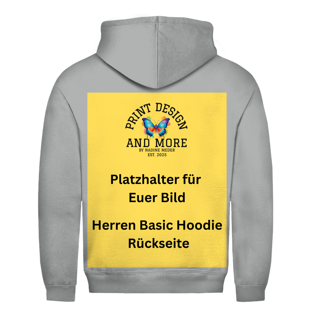 Herren Basic Hoodie Rückseite DTF