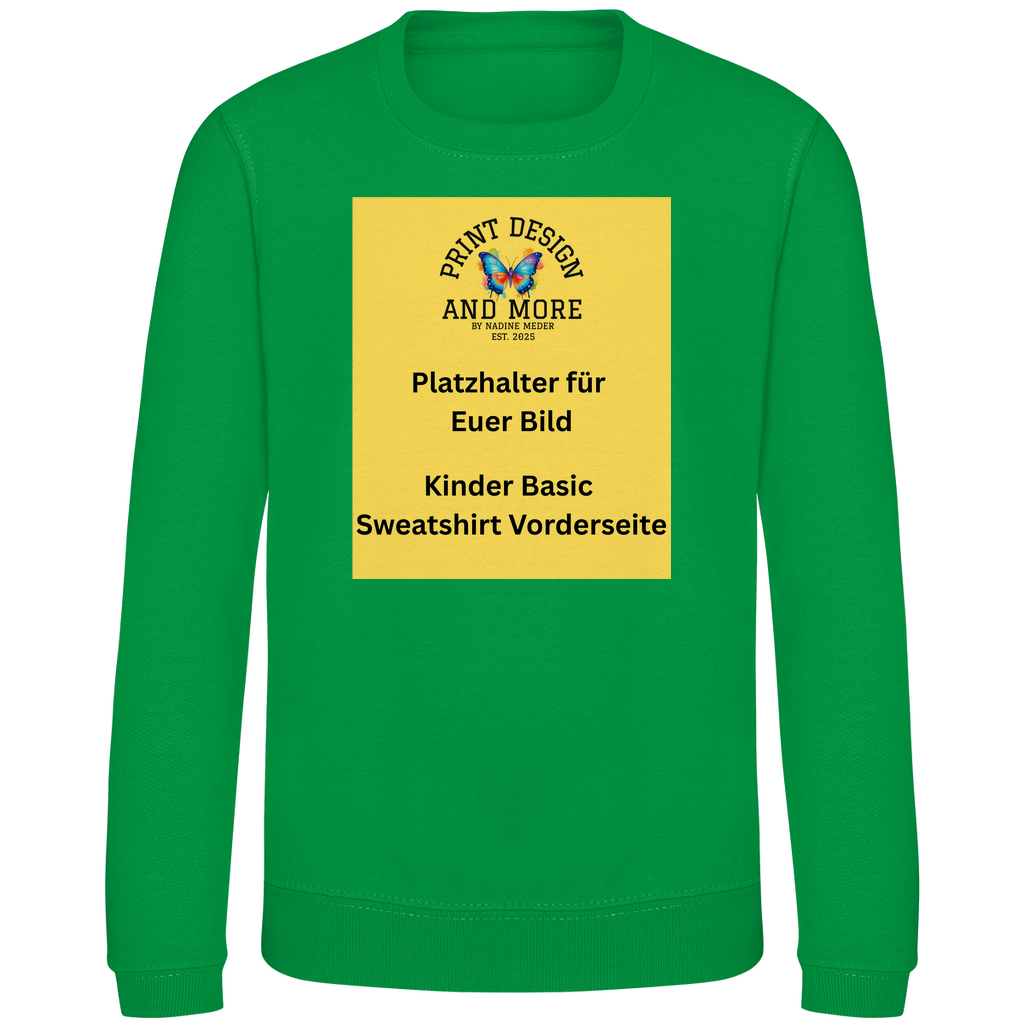 Kinder Basic Sweatshirt Vorderseite DTF