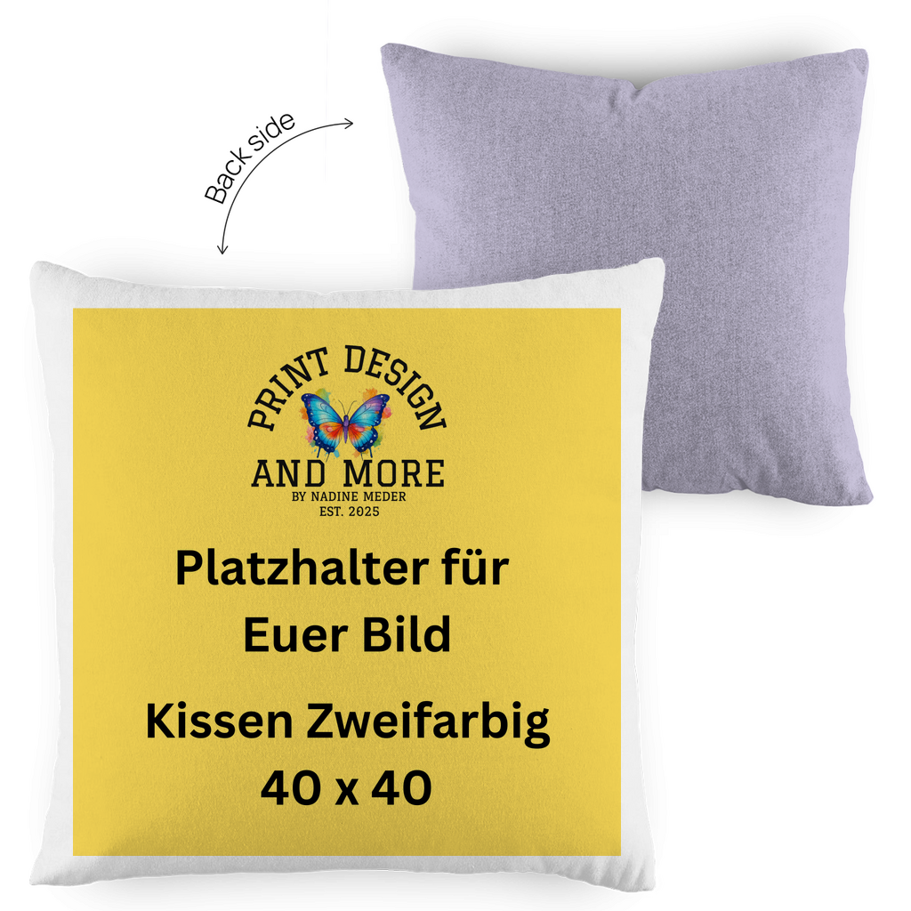 Kissen Zweifarbig 40 x 40