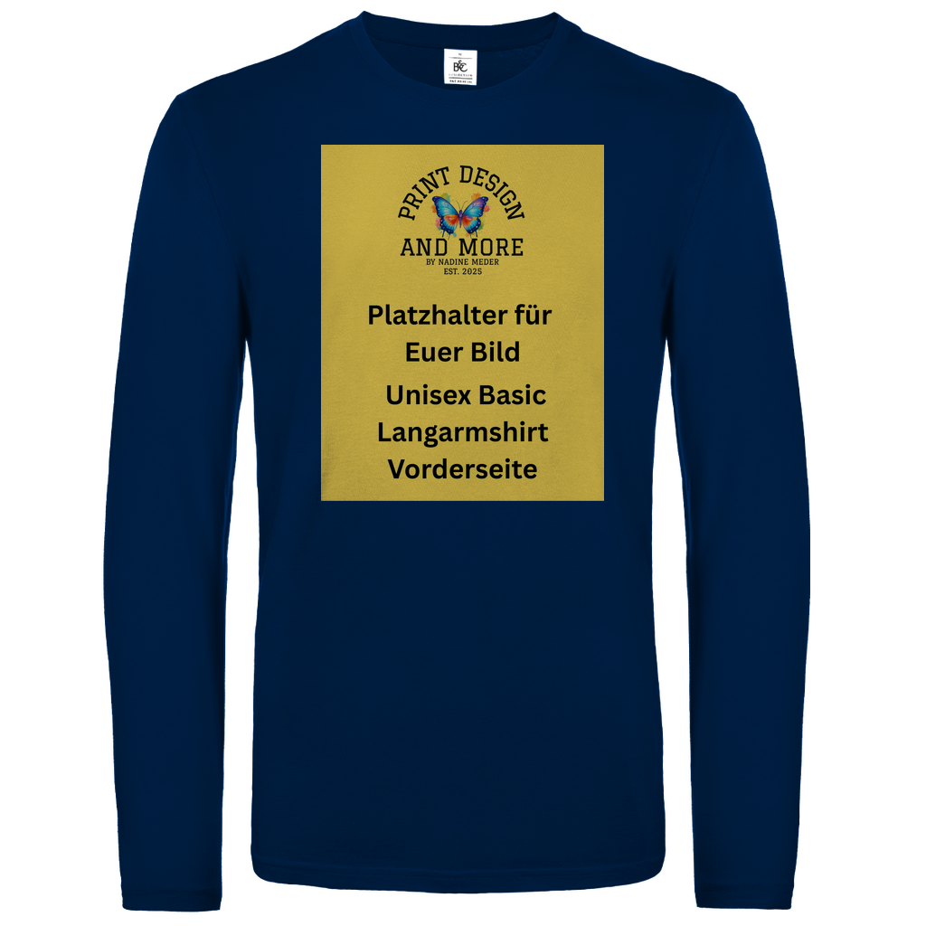Basic Langarmshirt Vorderseite DTF