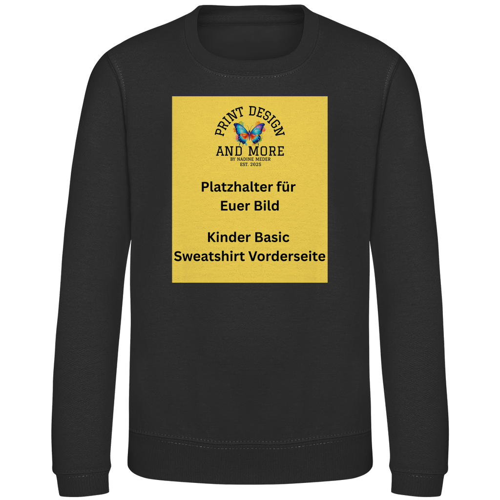 Kinder Basic Sweatshirt Vorderseite DTF