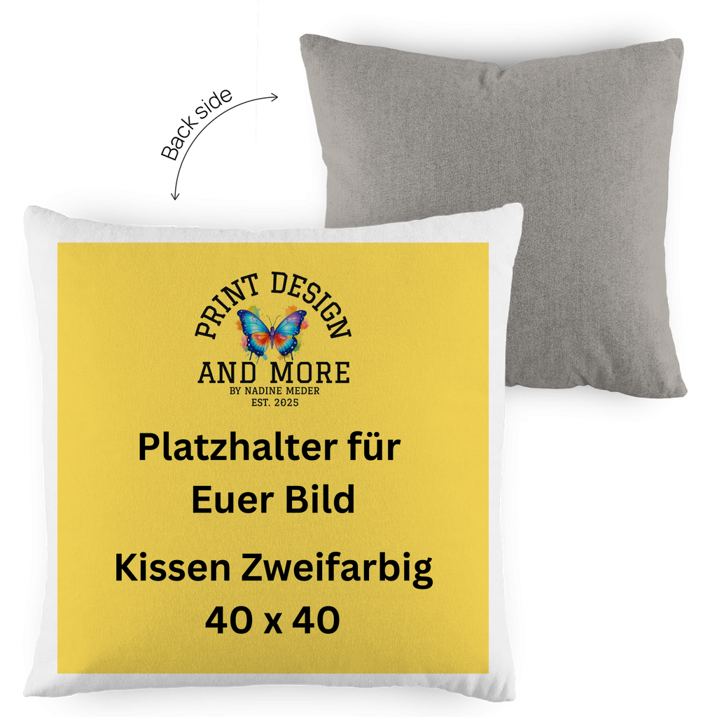 Kissen Zweifarbig 40 x 40