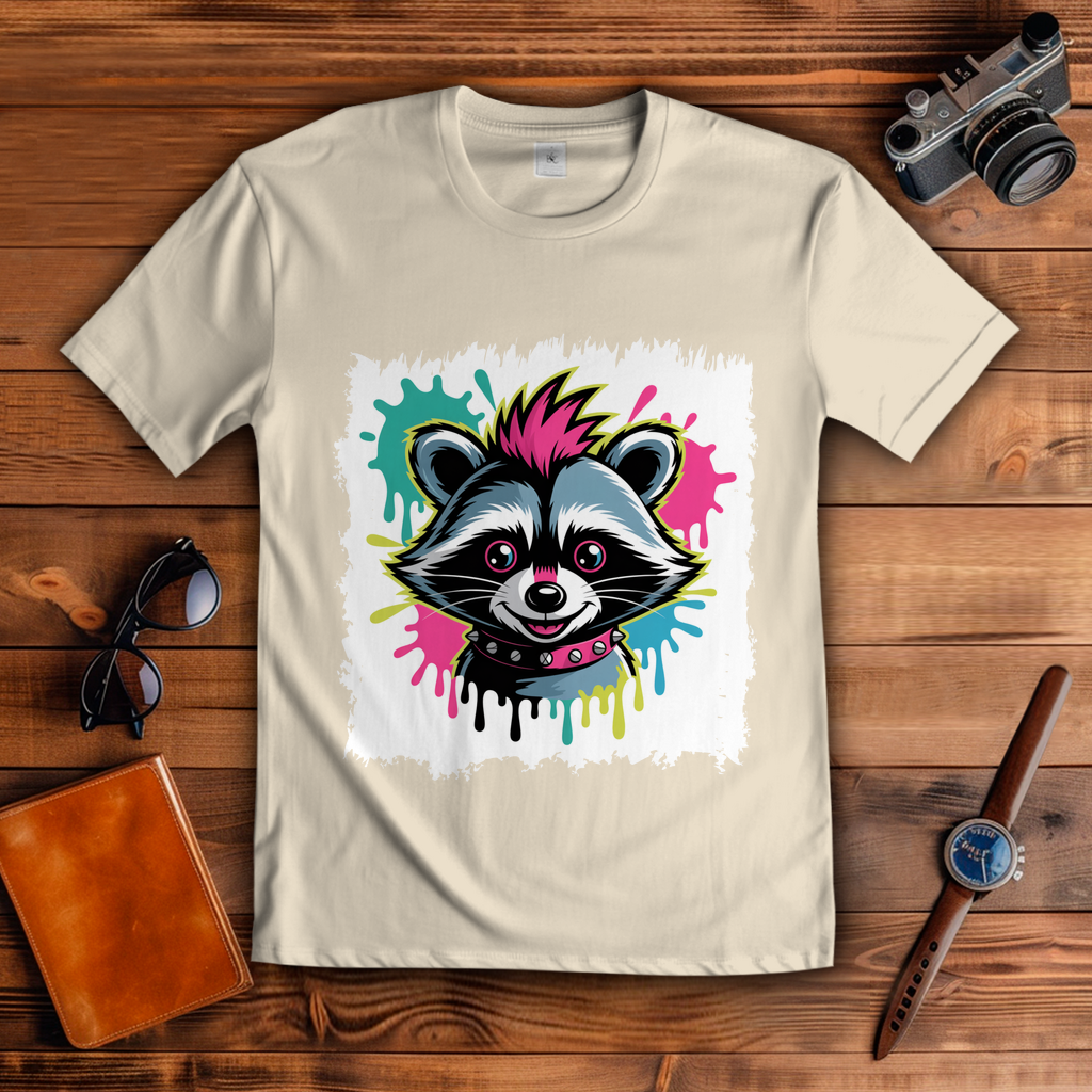 Punker Waschbär ( DTF / Vorne )