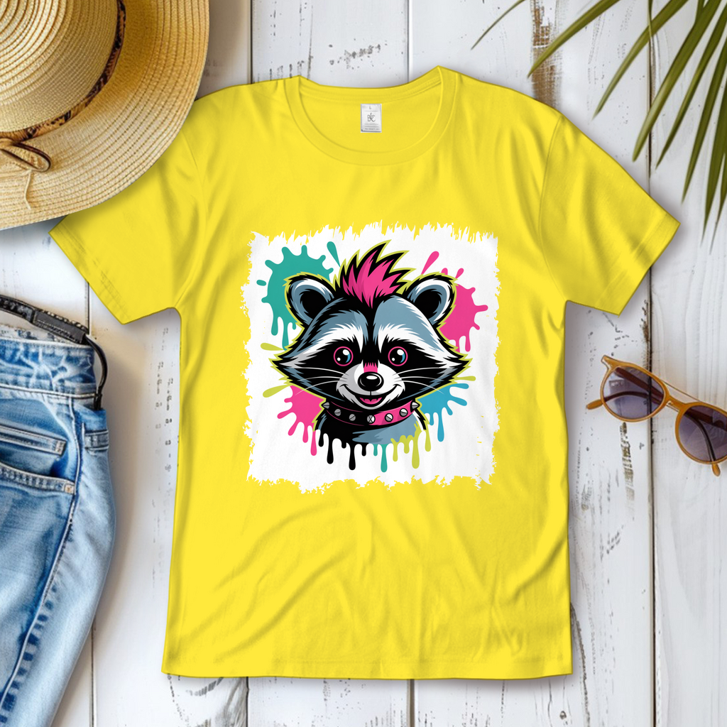 Punker Waschbär ( DTF / Vorne )