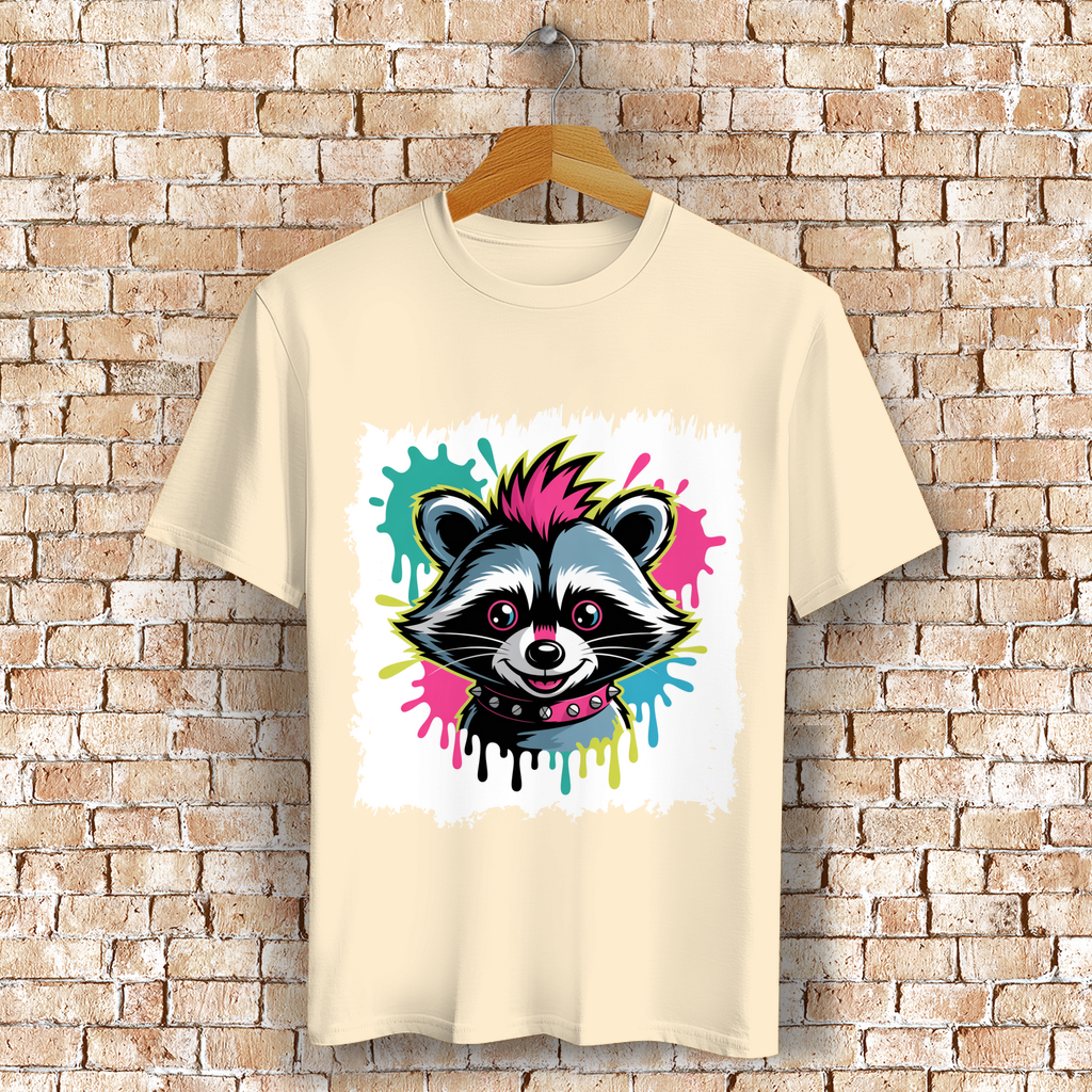 Punker Waschbär ( DTF / Vorne )