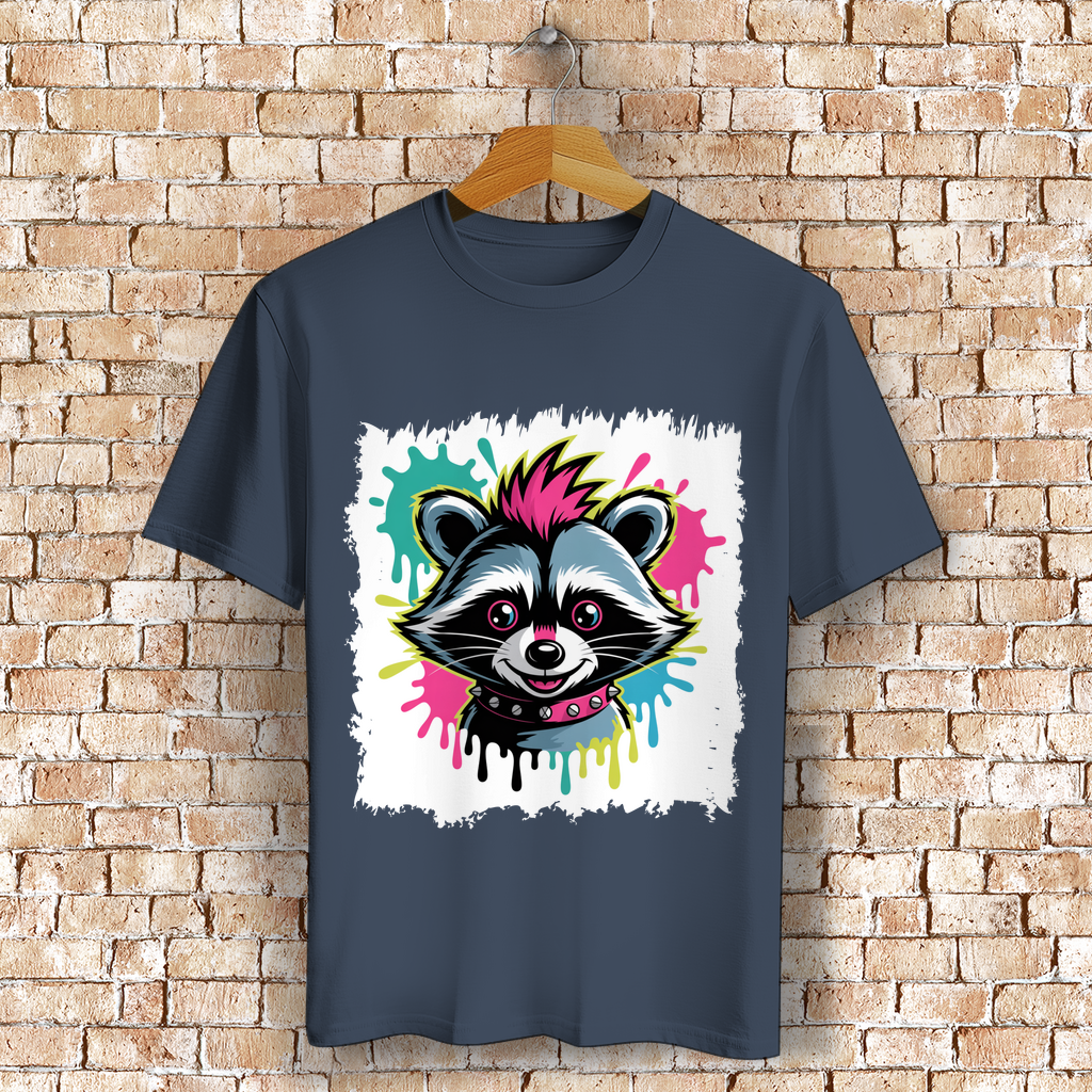 Punker Waschbär ( DTF / Vorne )