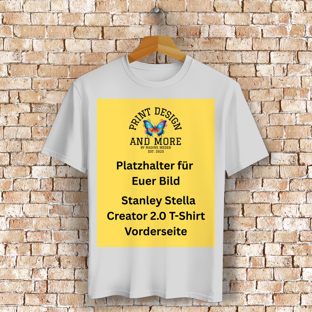 Stanley Stella Creator 2.0 T-Shirt Vorderseite Helle Farben DTF