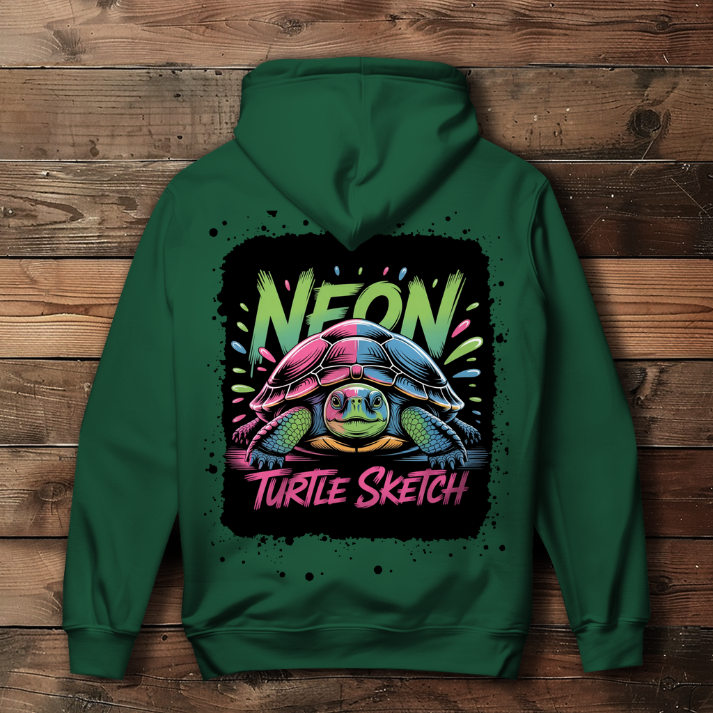 NEON TURTLE ( DTF / Hinten )