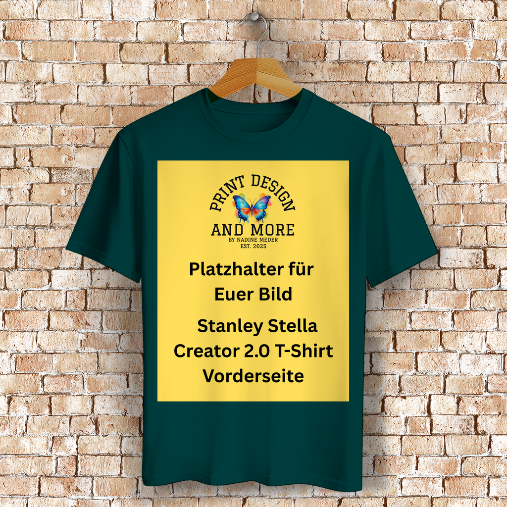 Stanley Stella Creator 2.0 T-Shirt Vorderseite Dunkle Farben DTF