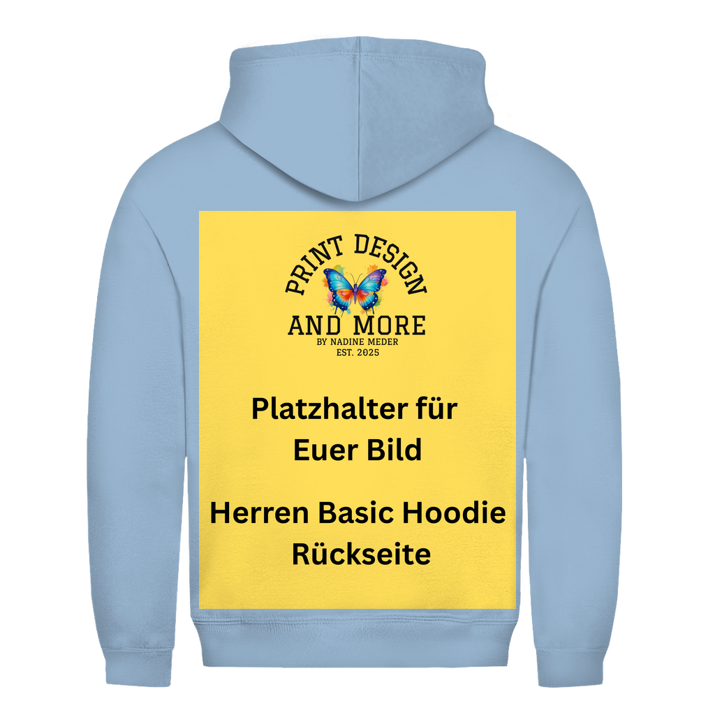 Herren Basic Hoodie Rückseite DTF