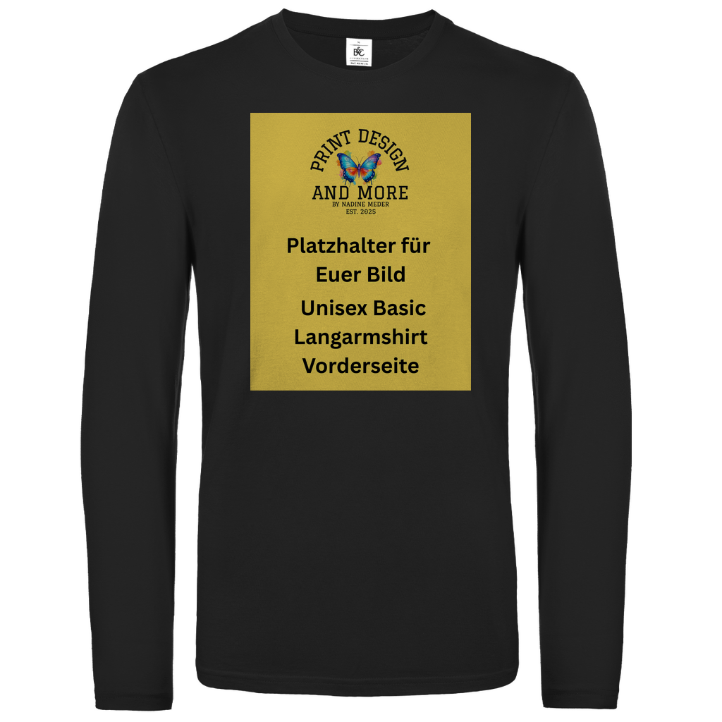 Basic Langarmshirt Vorderseite DTF