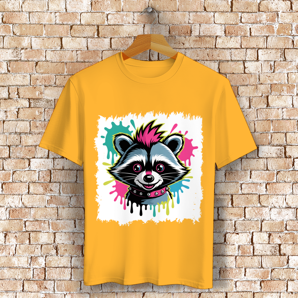 Punker Waschbär ( DTF / Vorne )