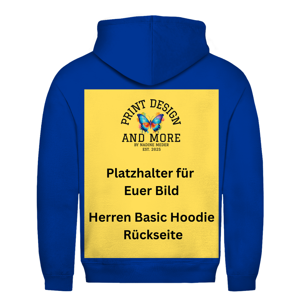 Herren Basic Hoodie Rückseite DTF
