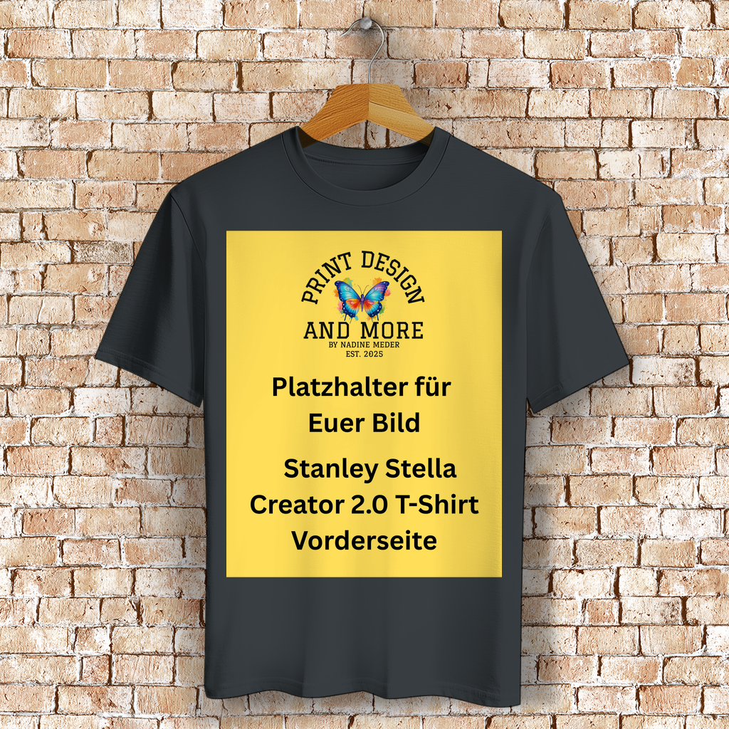 Stanley Stella Creator 2.0 T-Shirt Vorderseite Dunkle Farben DTF
