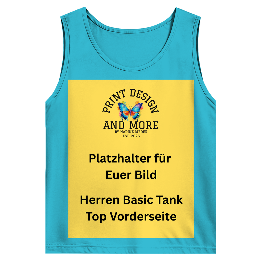 Herren Basic Tank Top Vorderseite DTF