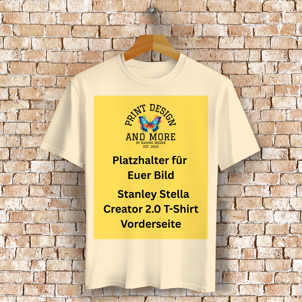 Stanley Stella Creator 2.0 T-Shirt Vorderseite Helle Farben DTF