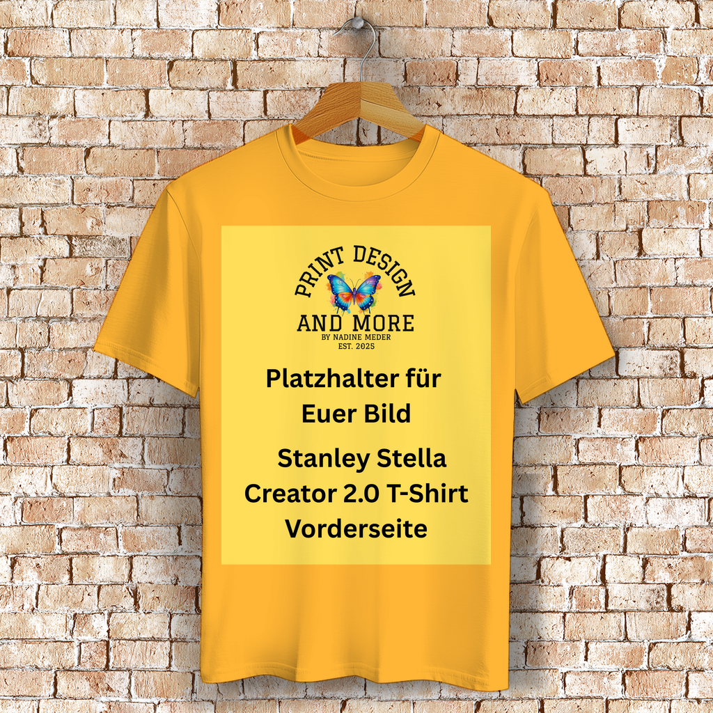 Stanley Stella Creator 2.0 T-Shirt Vorderseite Helle Farben DTF