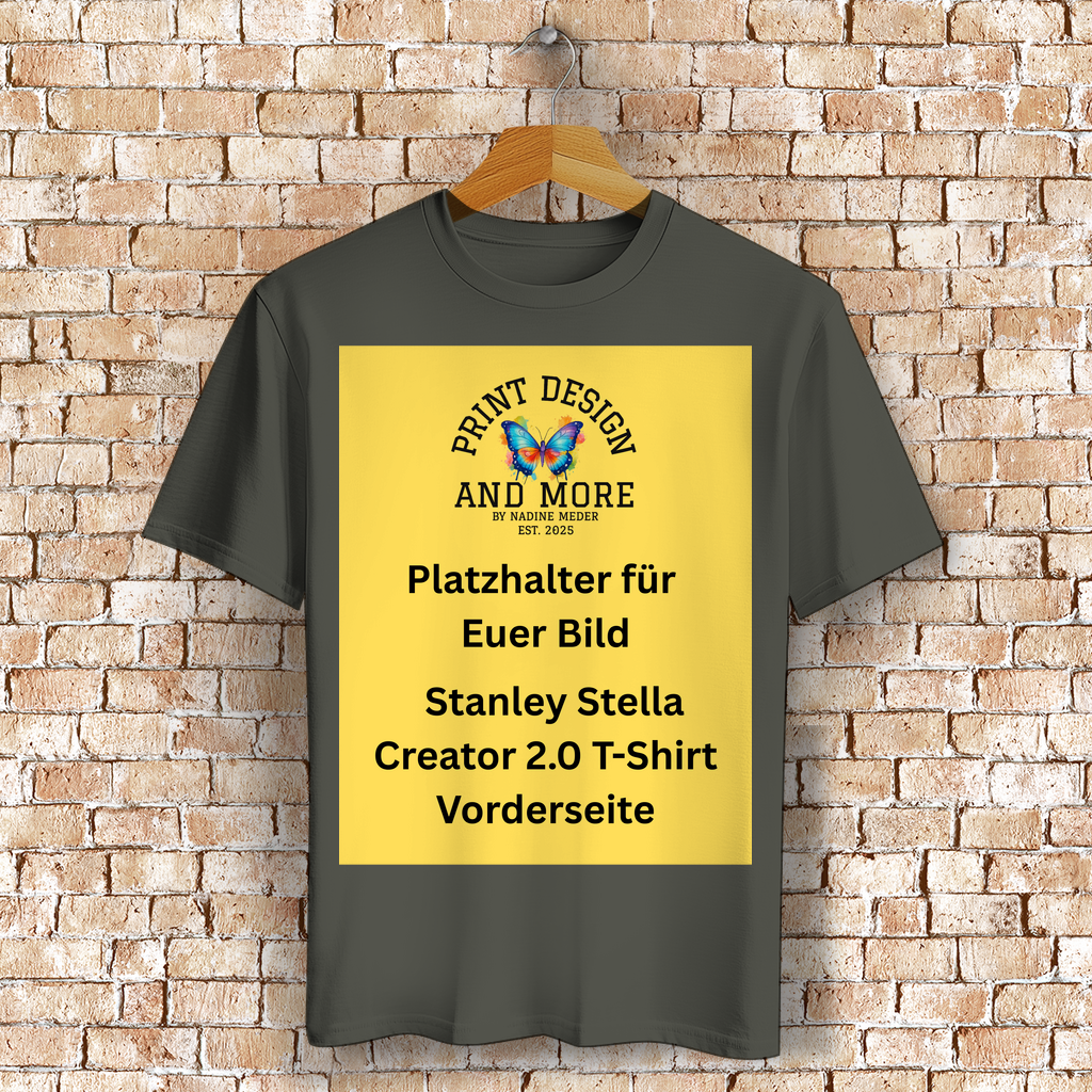 Stanley Stella Creator 2.0 T-Shirt Vorderseite Dunkle Farben DTF