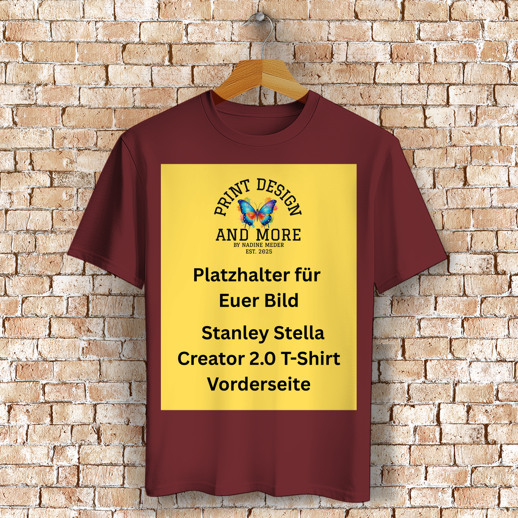 Stanley Stella Creator 2.0 T-Shirt Vorderseite Dunkle Farben DTF