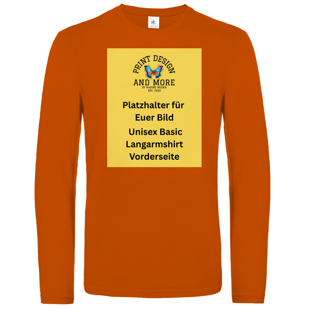 Basic Langarmshirt Vorderseite DTF