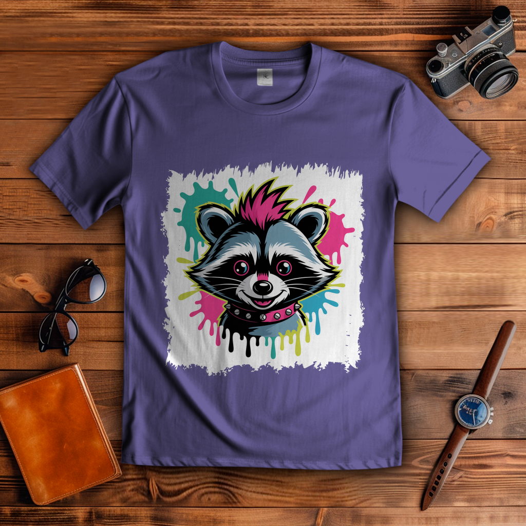 Punker Waschbär ( DTF / Vorne )