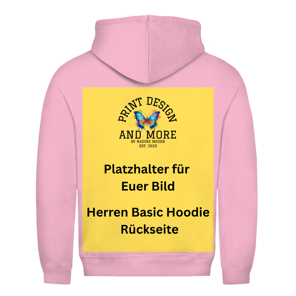 Herren Basic Hoodie Rückseite DTF