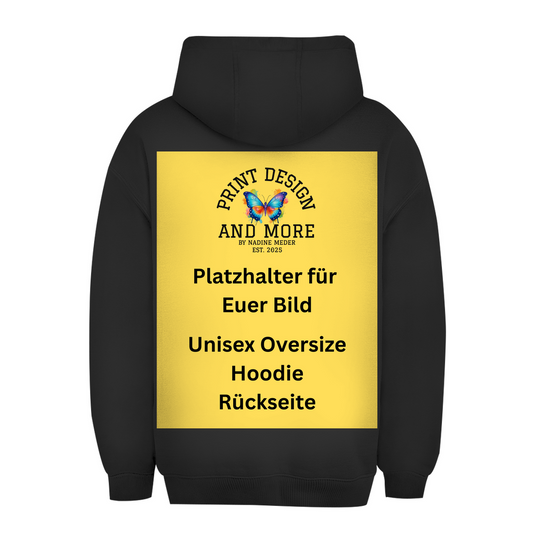 Unisex Oversize Hoodie Rückseite DTF