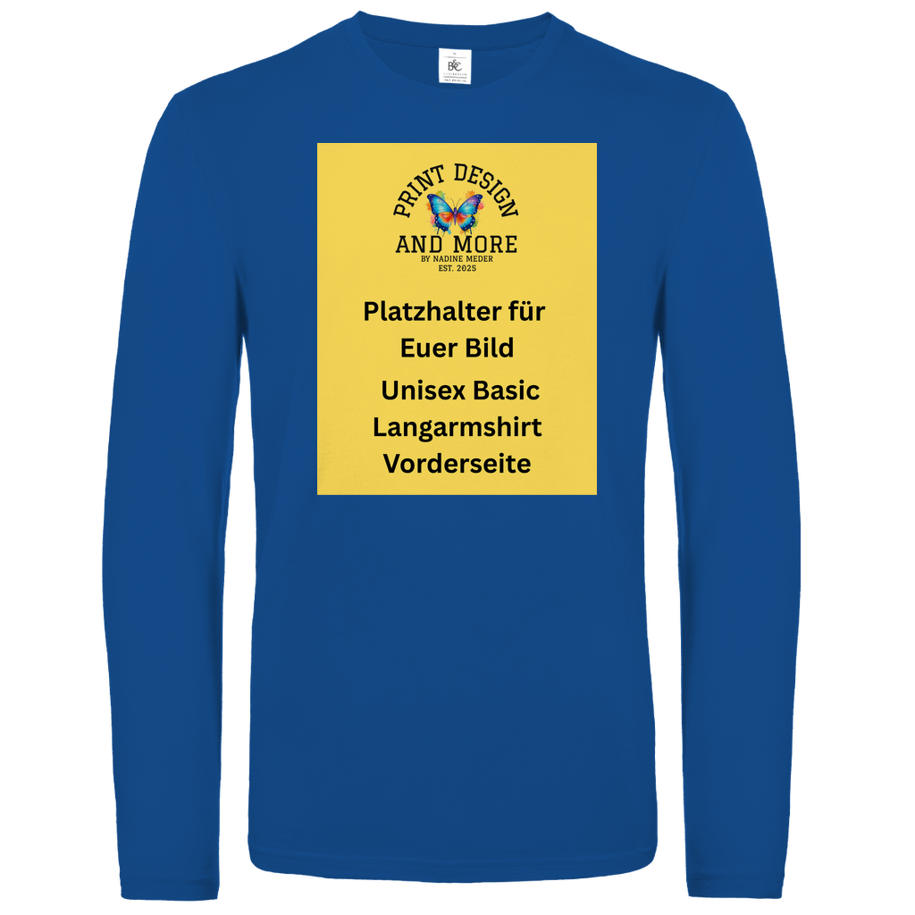 Basic Langarmshirt Vorderseite DTF