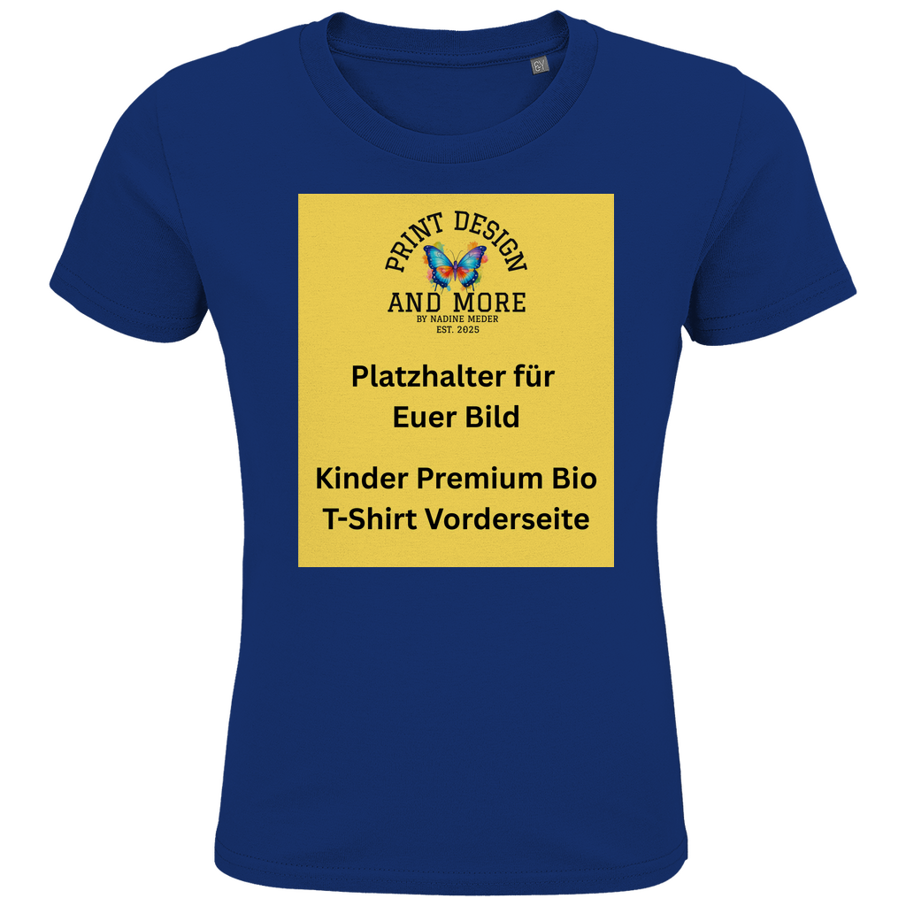 Kinder Premium Bio T-Shirt Vorderseite DTF