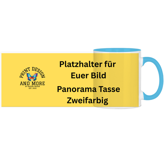 Panorama Tasse Zweifarbig