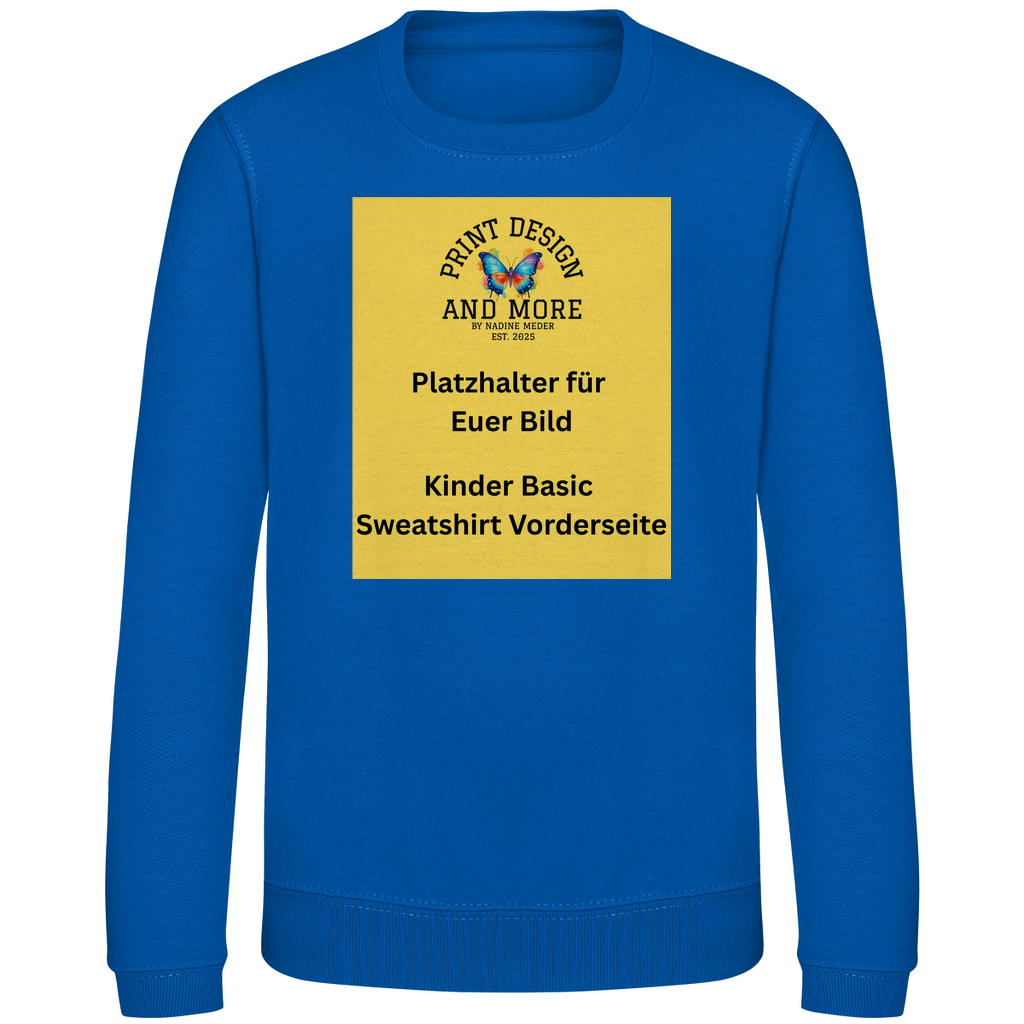 Kinder Basic Sweatshirt Vorderseite DTF
