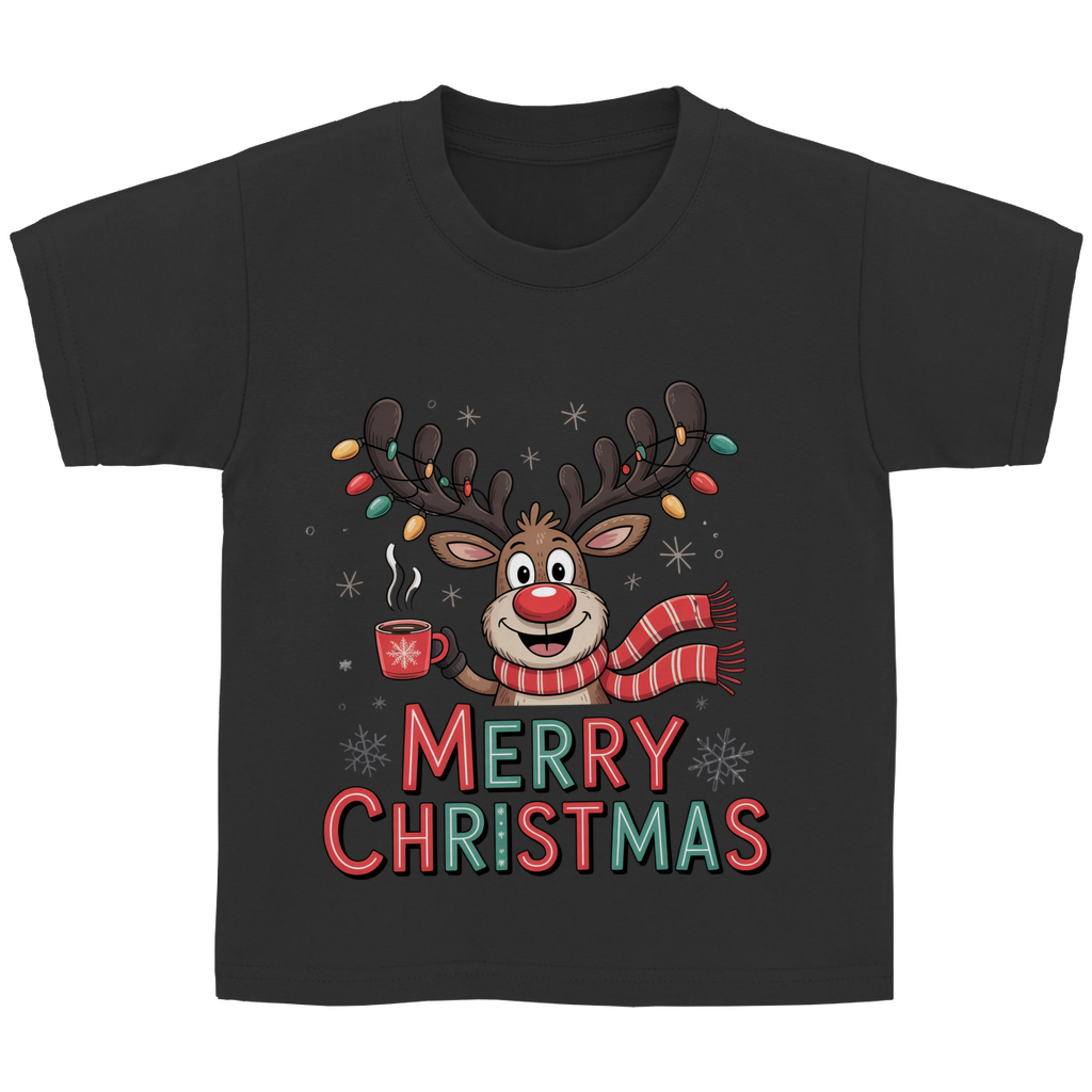 Merry Christmas, Rentier mit Lichterkette