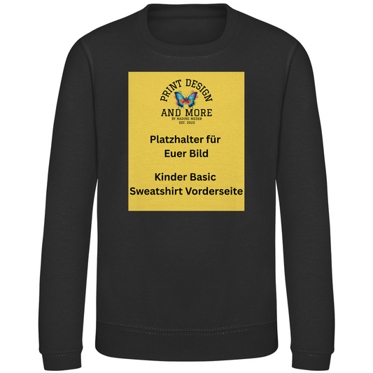 Kinder Basic Sweatshirt Vorderseite DTF