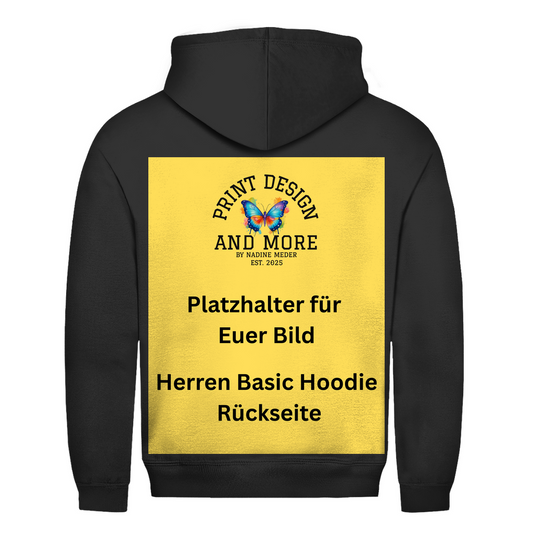 Herren Basic Hoodie Rückseite DTF