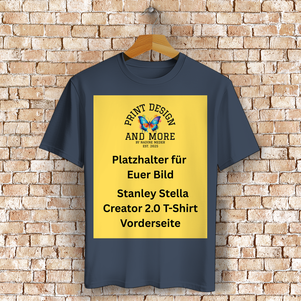 Stanley Stella Creator 2.0 T-Shirt Vorderseite Dunkle Farben DTF