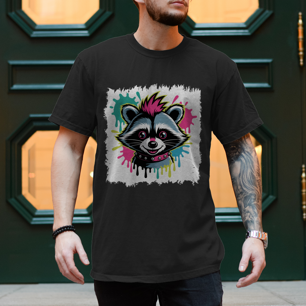 Punker Waschbär