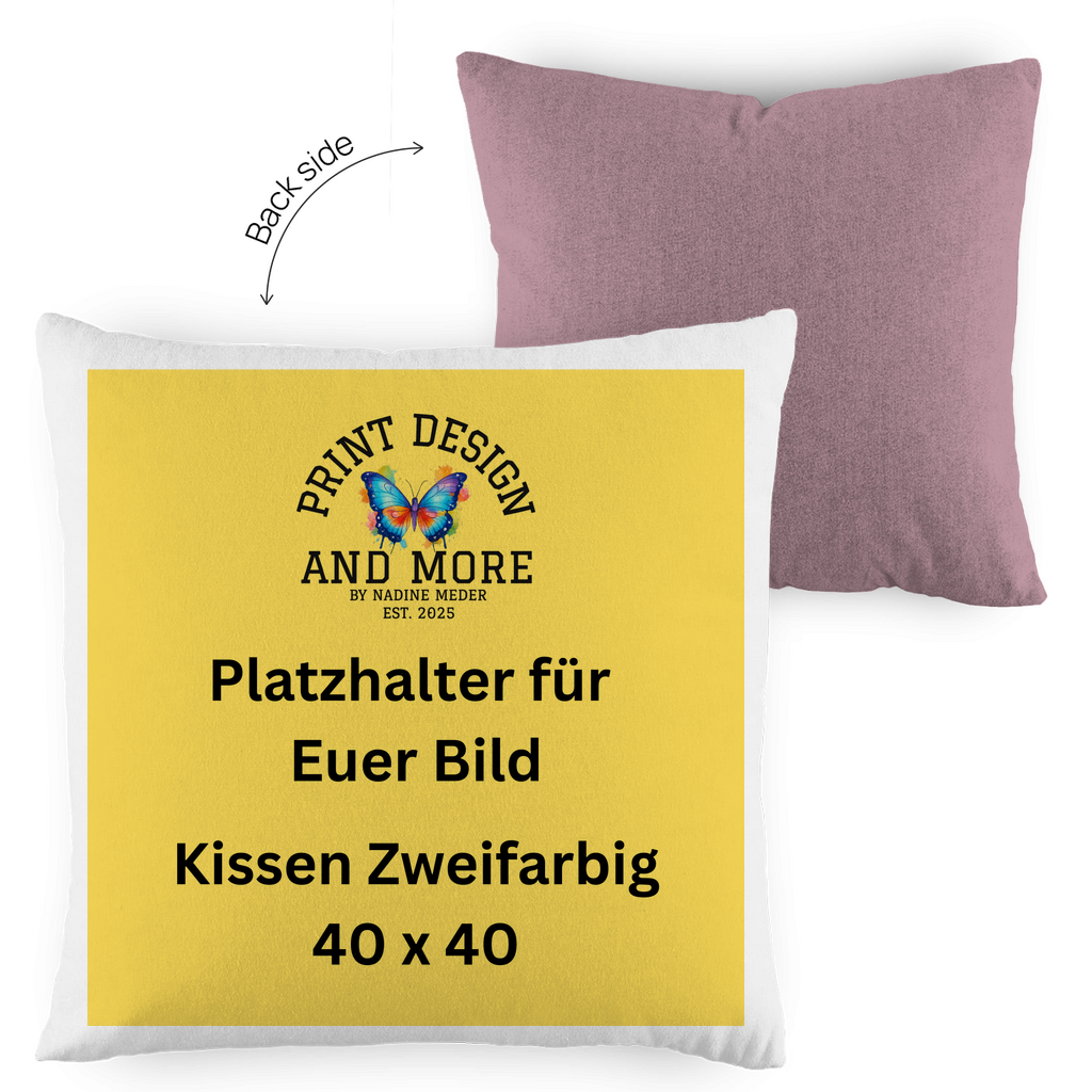 Kissen Zweifarbig 40 x 40