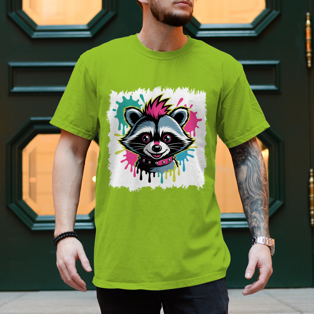 Punker Waschbär