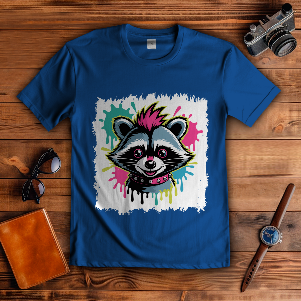 Punker Waschbär ( DTF / Vorne )