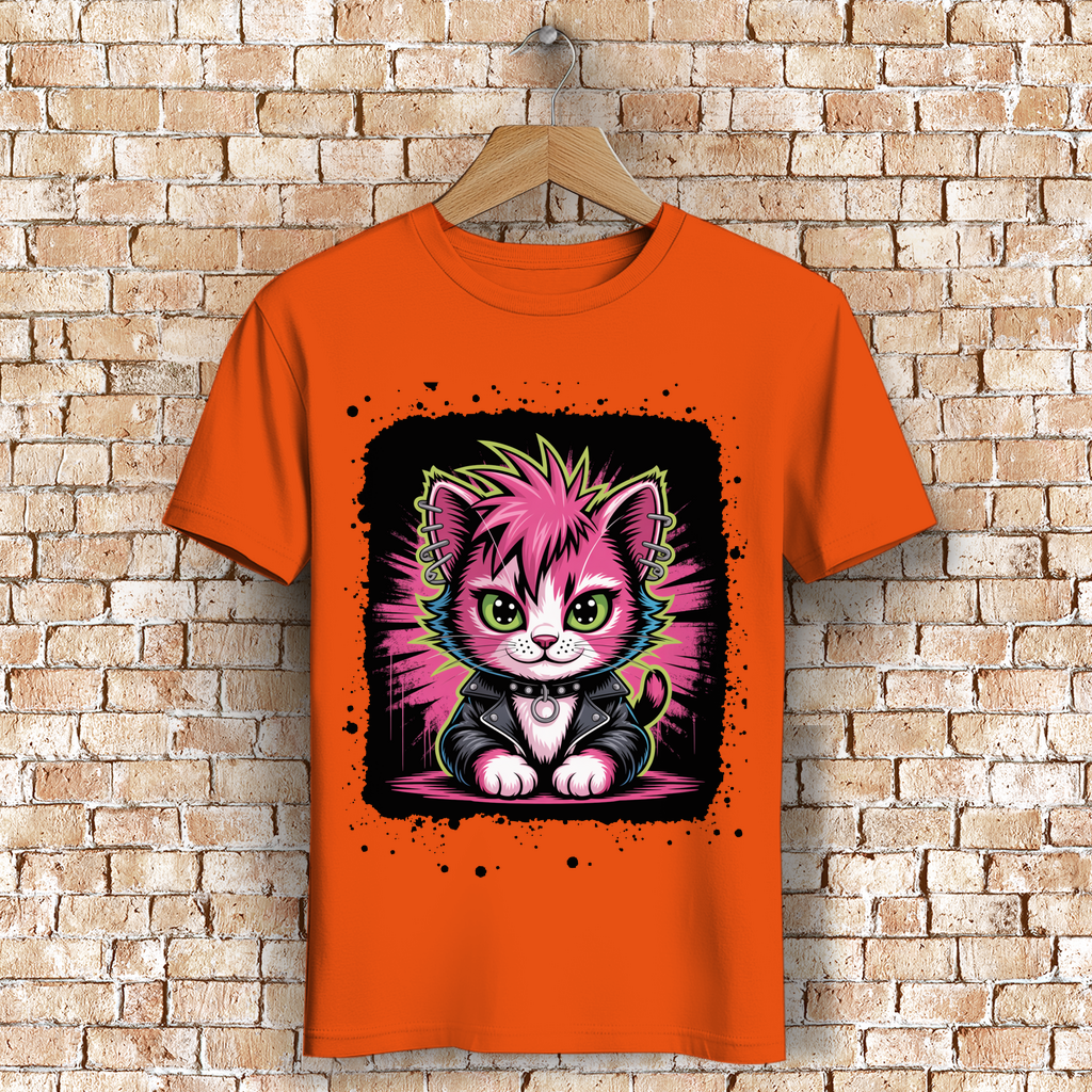 PUNK-CAT ( DTF / Vorne )