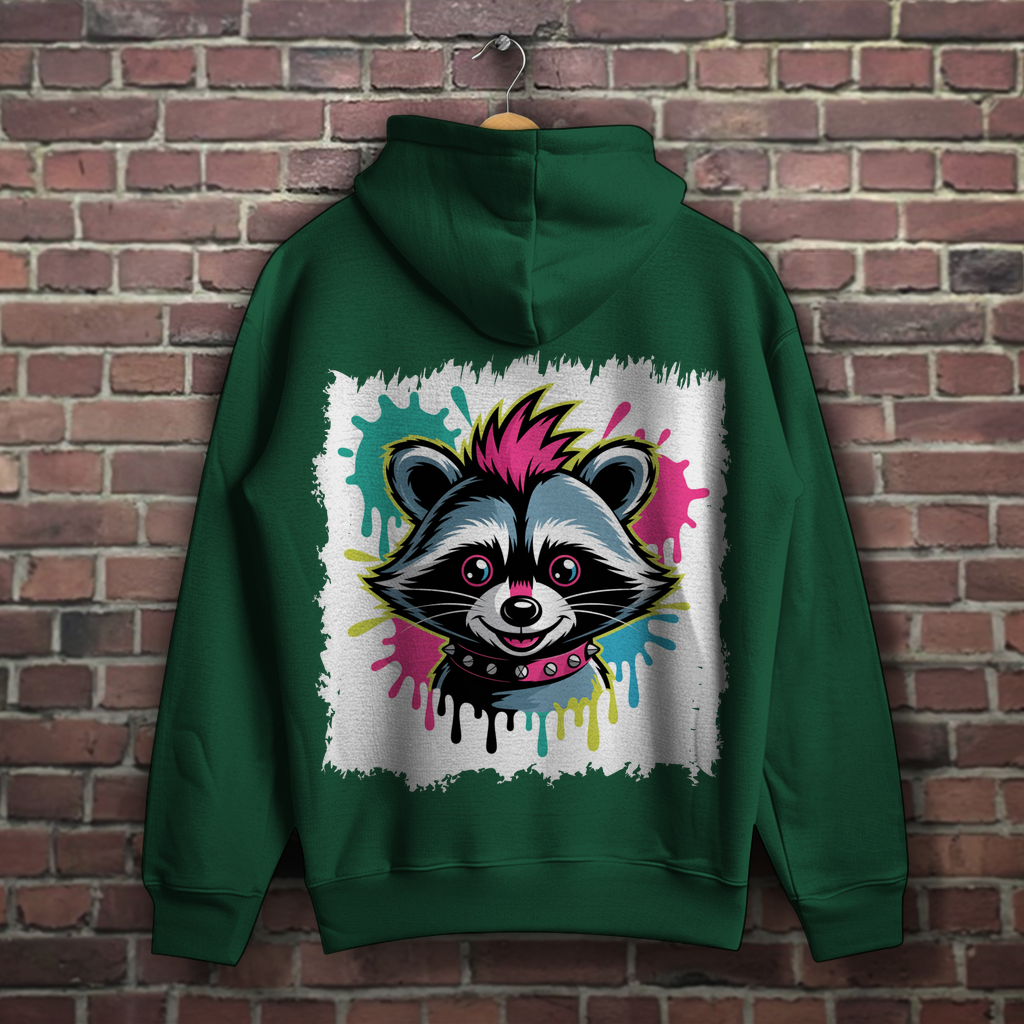 Punker Waschbär