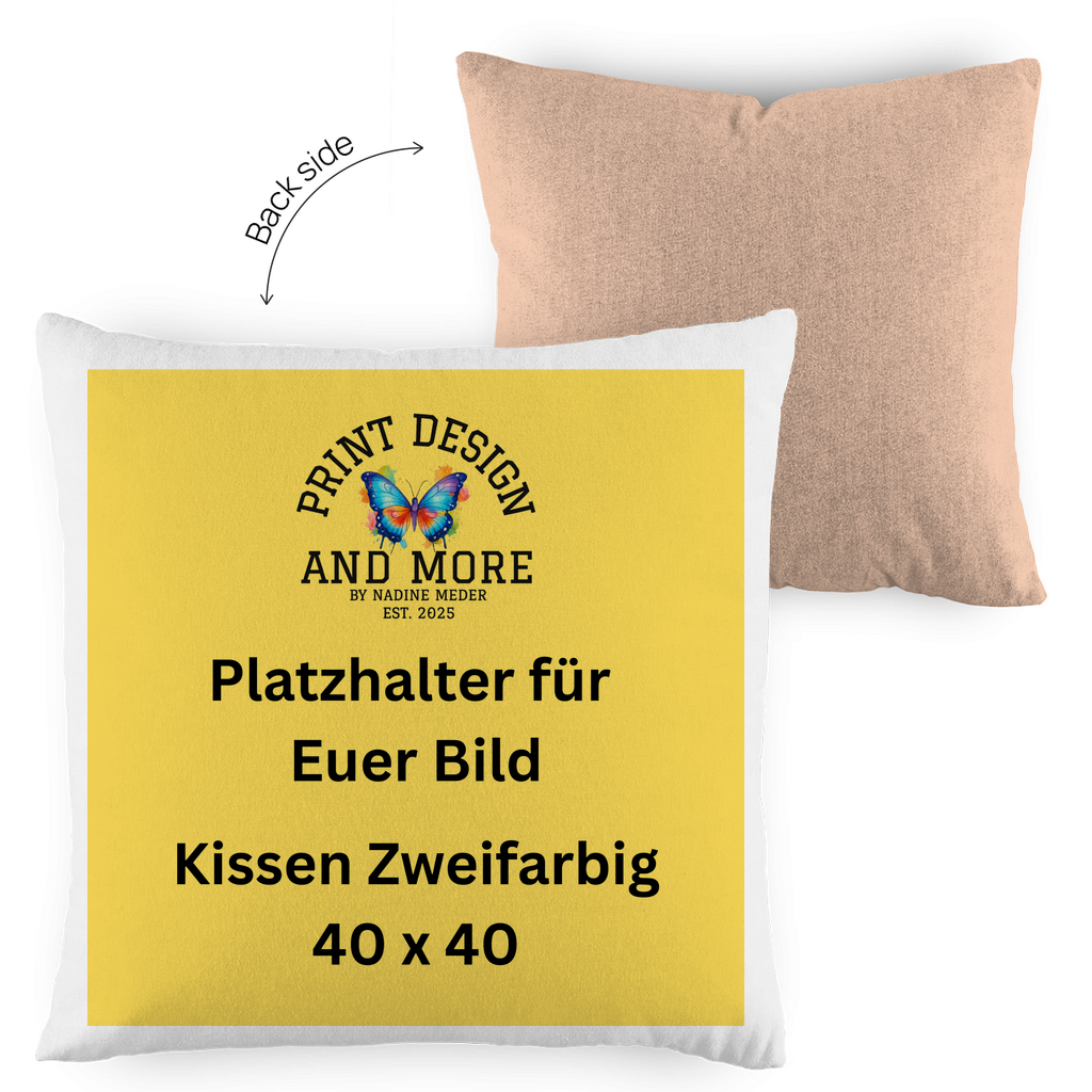 Kissen Zweifarbig 40 x 40