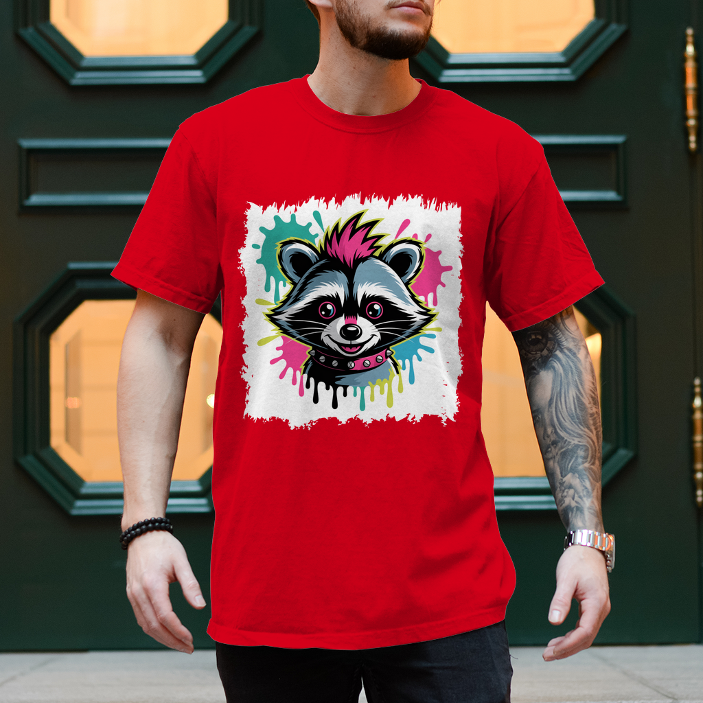 Punker Waschbär