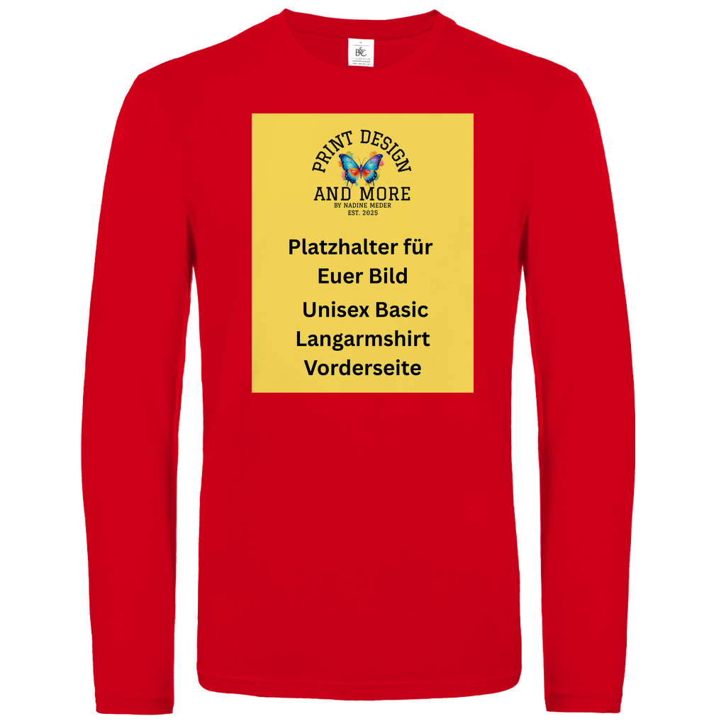 Basic Langarmshirt Vorderseite DTF