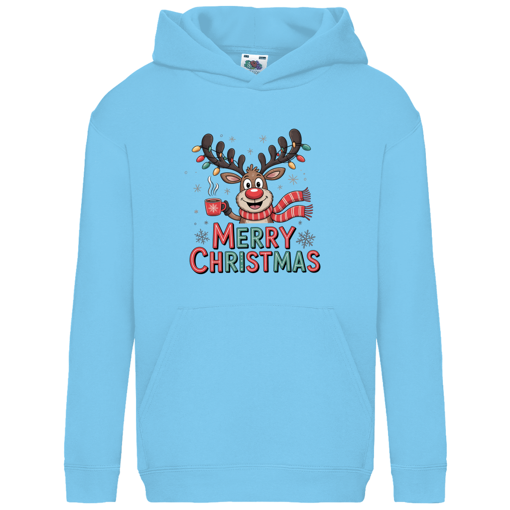 Merry Christmas, Rentier mit Lichterkette