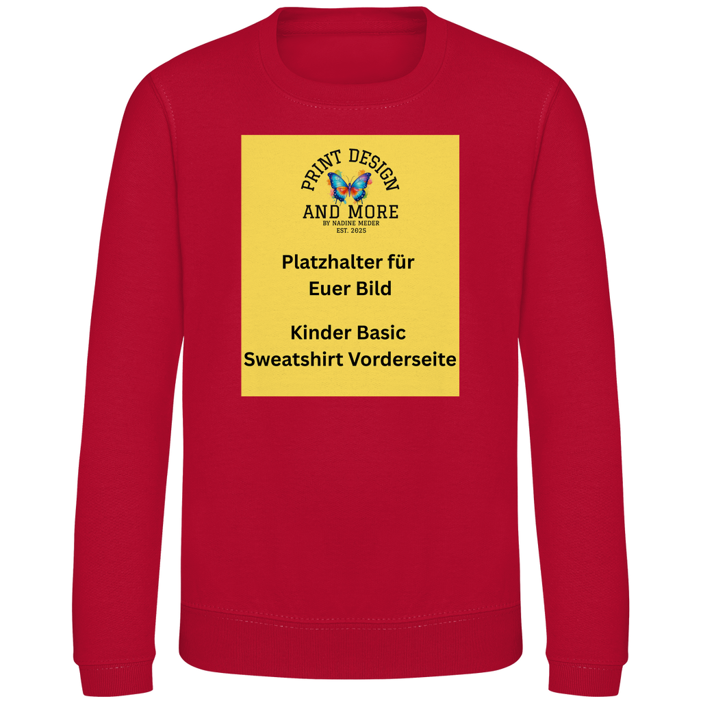 Kinder Basic Sweatshirt Vorderseite DTF