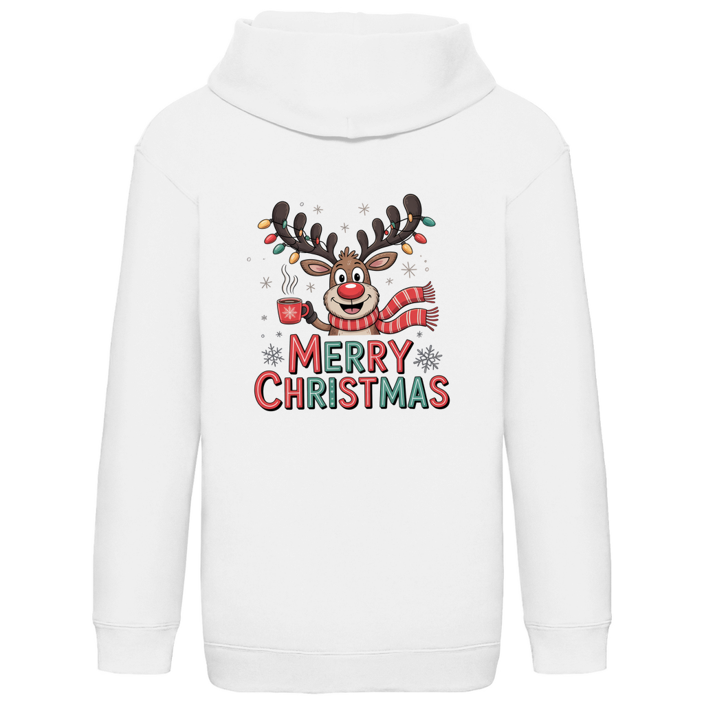 Merry Christmas, Rentier mit Lichterkette