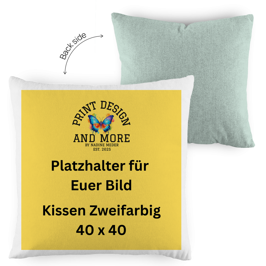 Kissen Zweifarbig 40 x 40