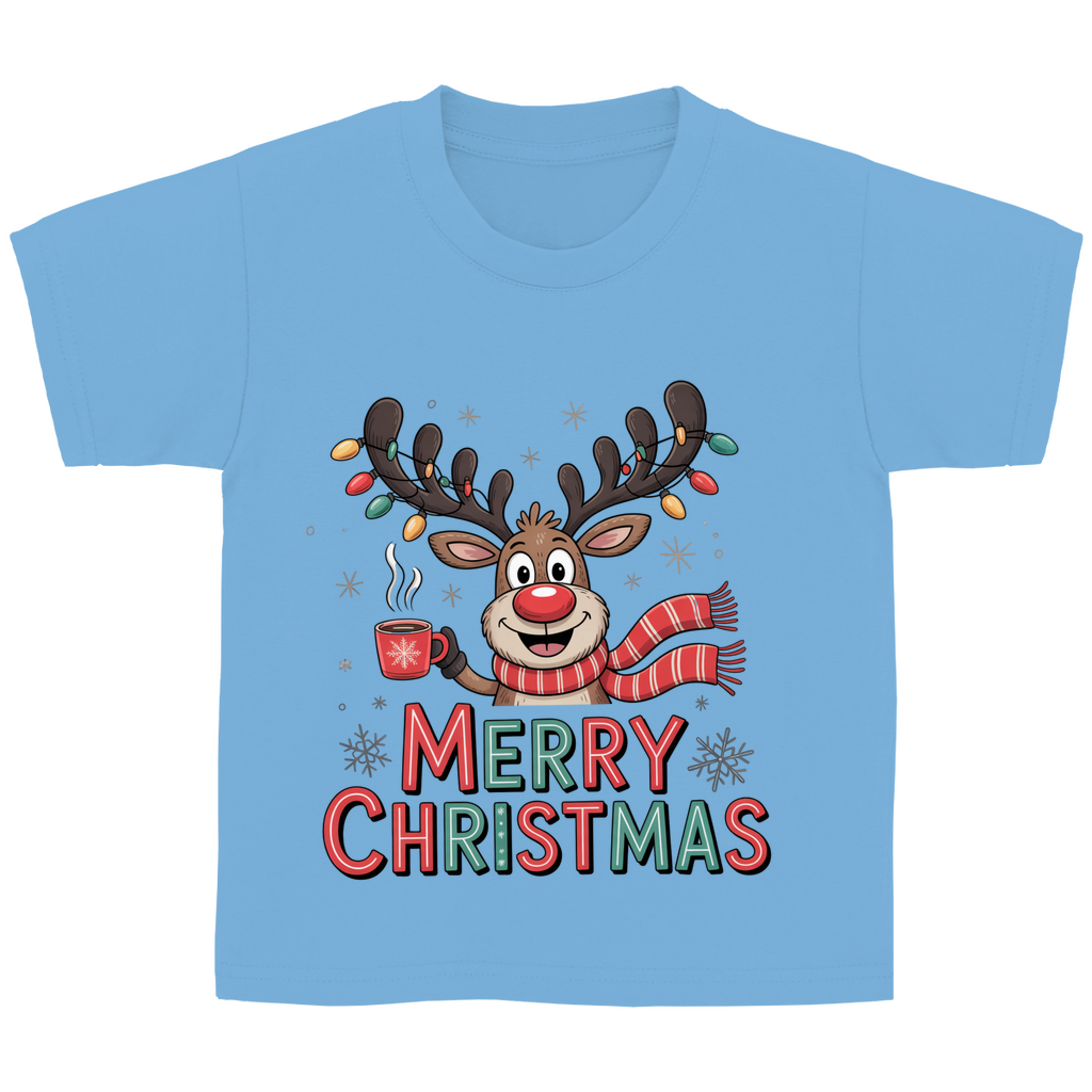 Merry Christmas, Rentier mit Lichterkette